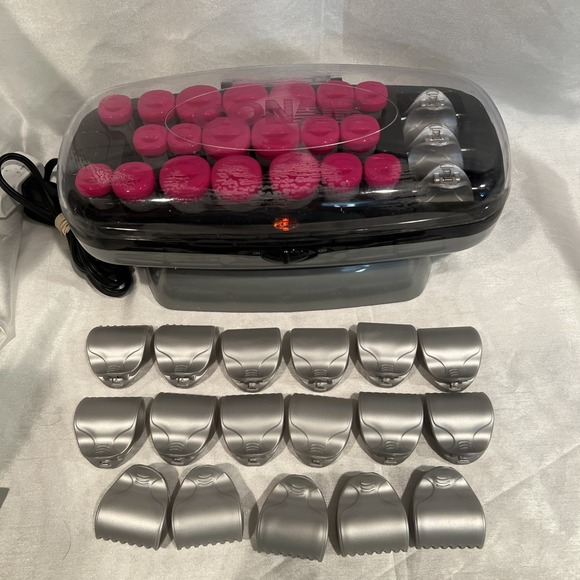 Conair Extreme Instant Heat  20 Multi Size Ceramic Flocked Rollers Curlers Clips - Picture 2 of 9